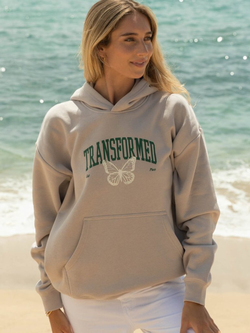 Elevated Faith Transformed Grey Unisex Hoodie Size 2XL2XL